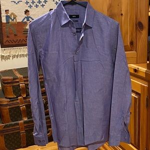 Slim Fit Hugo Boss Linen Dress Shirt (Size: 15-38/Small)